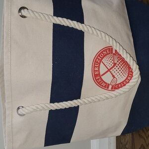 Large Nautical Striped tote bag NWOT